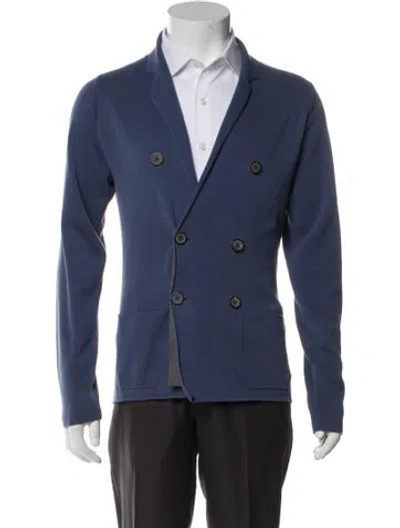 Pre-owned Lanvin Peacoat In Blue