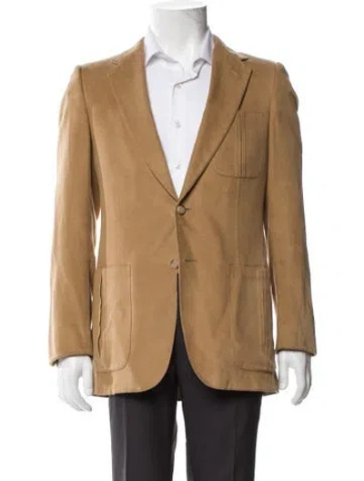 Pre-owned Lanvin Peacoat In Brown