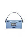 Lanvin Pencil Box Bag Nano With Strap In Blue