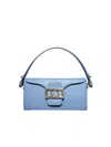 Lanvin Pencil Box Bag Nano With Strap In Blue