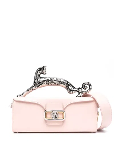 Lanvin Pencil Cat Box Tote Bag In Pink