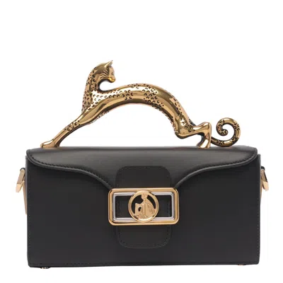 Lanvin Pencil Cat Crossbody Bag In Black