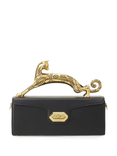 Lanvin Pencil Cat Schultertasche In Black