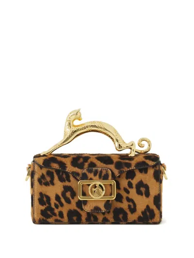 Lanvin Pencil Cat Leopard-pattern Tote Bag In Animal Print