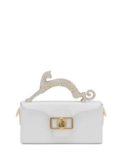 Lanvin Pencil Cat Mini Bag In White