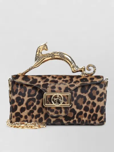 Lanvin Pencil Cat Nano Clutch Bag Leopard