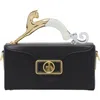 Lanvin Pencil Cat Nano Leather Bag With A Bi-material Cat