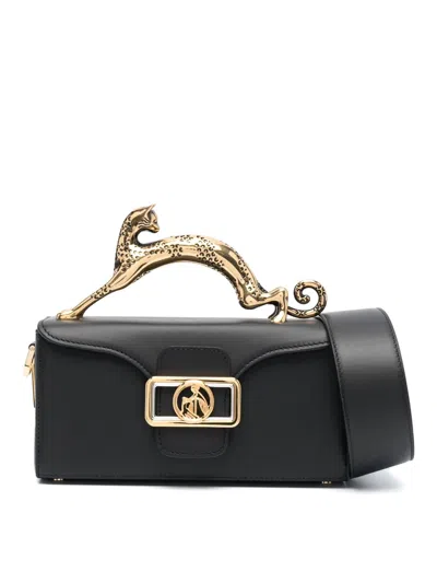 LANVIN PENCIL CAT NANO TOP HANDLE BAG