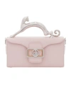 Lanvin Pencil Cat Nano Top Handle Bag In Pink