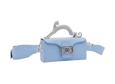 Lanvin Pencil Chat Nano Strass In Blue