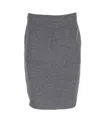 Lanvin Pencil Skirt In Grey Wool In Grey