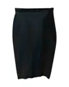Lanvin Pencil Skirt In Navy Blue Polyamide In Blue
