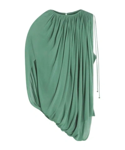 LANVIN LANVIN DRAPED PLEATED TOP