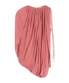 Lanvin Draped Pleated Top In Red