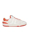 Lanvin Man Sneakers Ivory Size 12 Textile Fibers In White