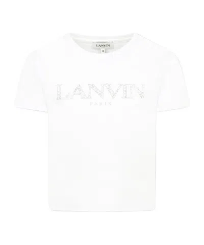 Lanvin Petite Crew Neck T-shirt In White