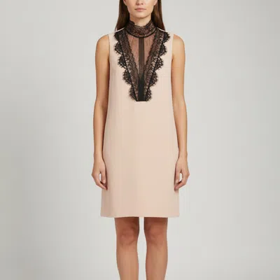 Pre-owned Lanvin Pink Crepe Sleeveless Midi Dress S