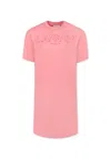 Lanvin Kids' Pink Dress For Girl With Logo