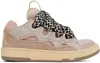Lanvin Curb Sneakers With Padded Tongue And Rubber Sole In Pink