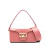 Lanvin Buckle Detail Top Handle Shoulder Bag In Pink