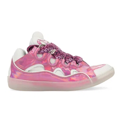 Lanvin Pink/white Curb Sneakers