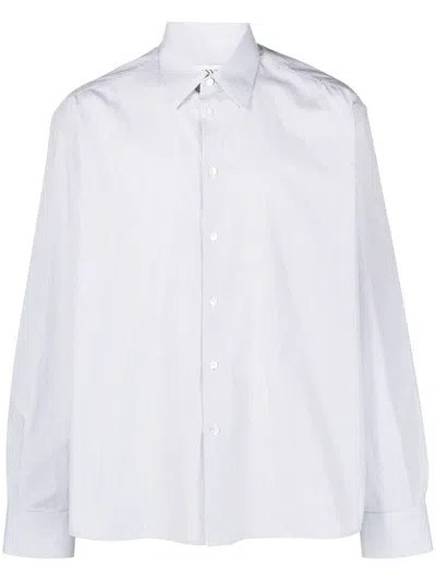 Lanvin Pinstripe-print Cotton Shirt In Black