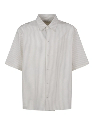 Lanvin Pinstriped Short In White