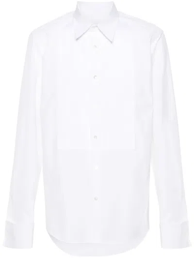 Lanvin Pintuck-detail Cotton Shirt In White