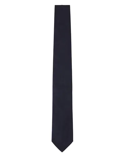 LANVIN PLAIN SILK PIQUE TIE