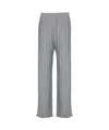 Lanvin Loose Fit Pleated Wide Leg Trousers In Gray