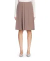 Lanvin Jupe-culotte Plissée Pour Femme In Marron Glace