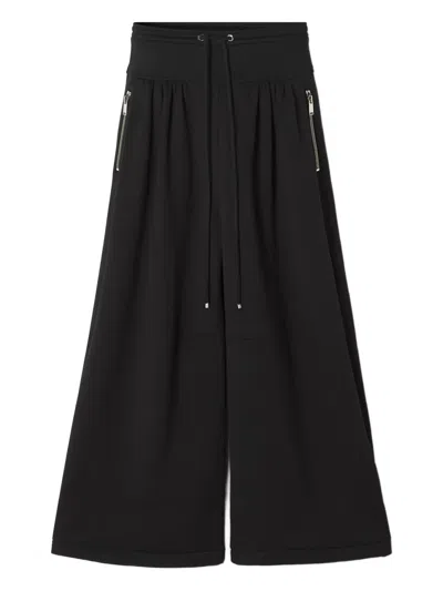 Lanvin Pleated Drawstring Trousers In Black