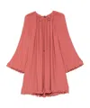 Lanvin Pleated Dress In Red