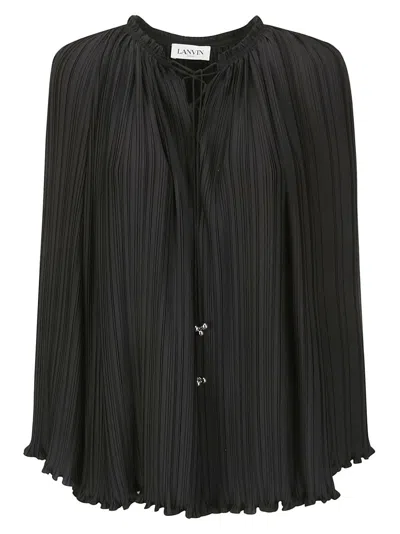 LANVIN LANVIN PLEATED EFFECT BLOUSE
