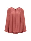 Lanvin Pleated Shirt In Pink