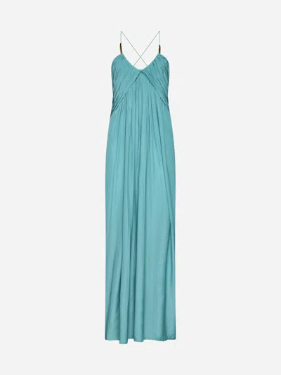 LANVIN PLEATED LONG DRESS