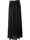 Lanvin Pleated Maxi Skirt In Black