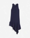 Lanvin Pleated Midi Dress In Japanese Ink