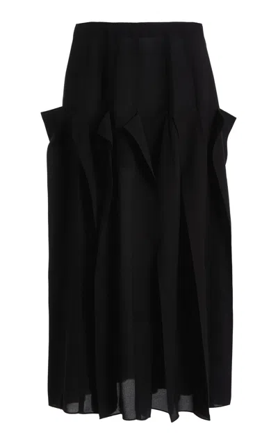 Lanvin Pleated Midi Skirt