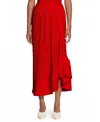 Lanvin Jupe Midi Plissée Pour Femme In Flame