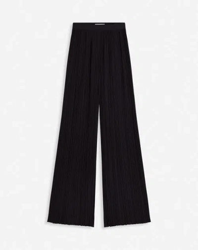 Lanvin Pleated Pants In Black