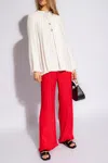 Lanvin Pleated Shirt In White