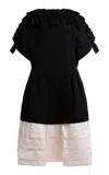 Lanvin Pleated Silk Midi Dress In Multi