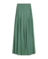 Lanvin Jersey Maxi Skirt In Green