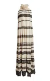 Lanvin Pleated Sleeveless Gown In Black