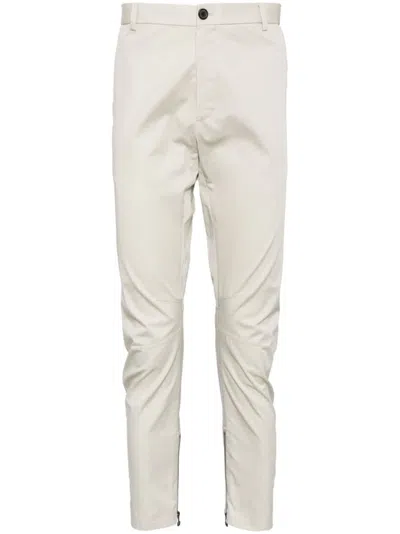Lanvin Pleated Straight-leg Trousers In Grau