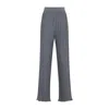 Lanvin Flowing Wide-leg Pants With Elegant Pleats In Gray