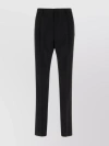 LANVIN PLEATED WOOL TROUSERS WITH BELT LOOPS