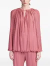 Lanvin Pleated Shirt In Pink