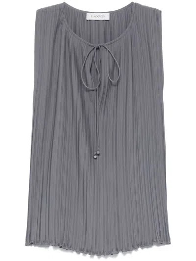 LANVIN PLISSÉ-EFFECT BLOUSE